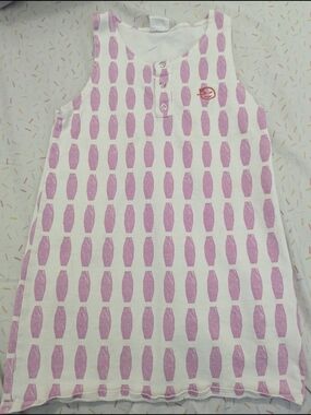 Wynken Sleeveless Pink Patterned Girls' Casual Dress